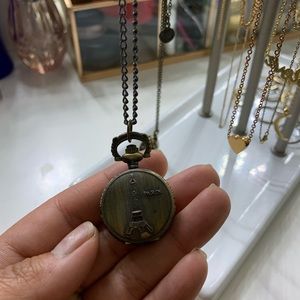 Clock Pendant Necklace